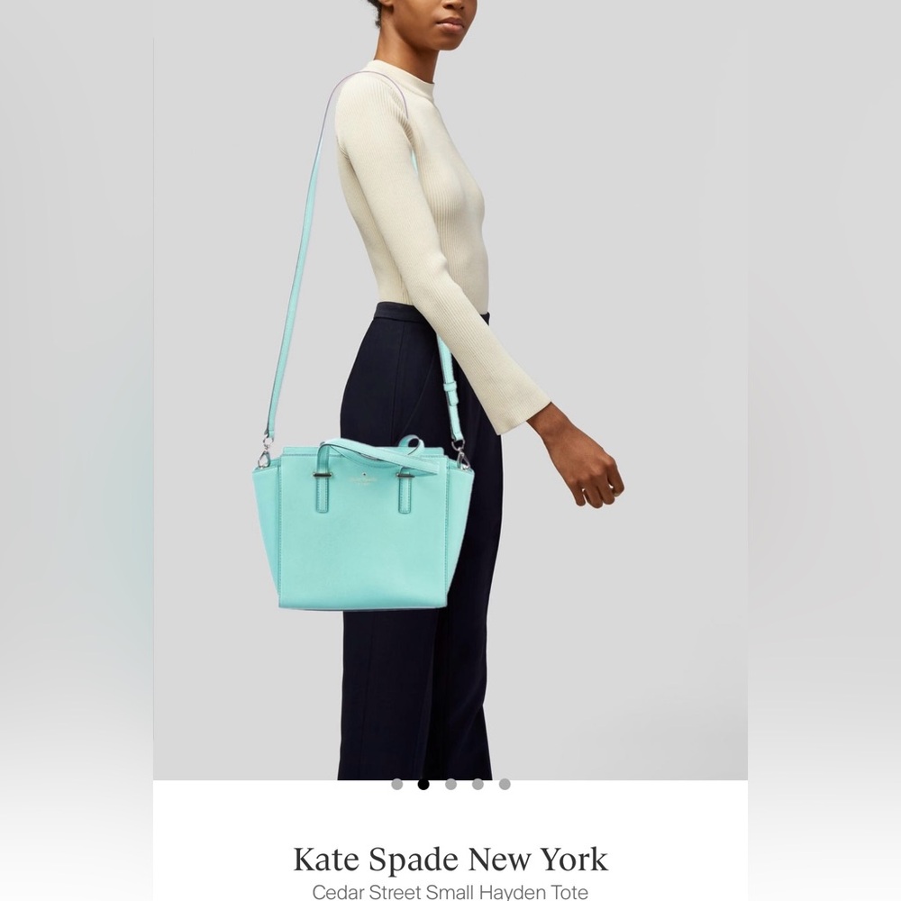 Kate Spade, Cedar Street Hayden Tote, Mint Green / Seafoam